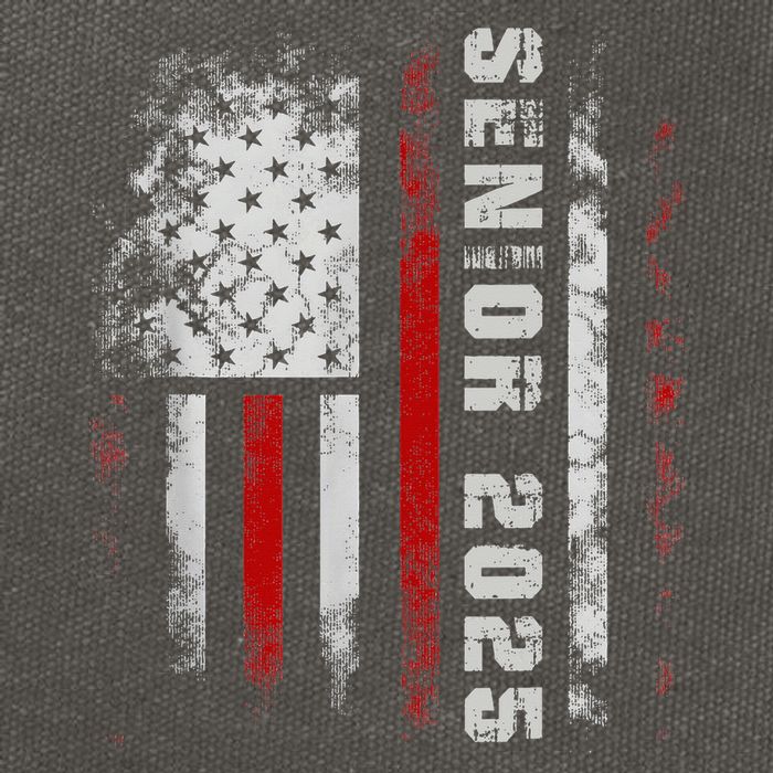 Senior 2025 American Flag Usa Graduation Class Of 2025 Cotton Canvas Backpack