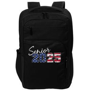 Senior 2025 American Flag Usa Graduation Class Of 2025 Impact Tech Backpack