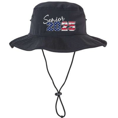 Senior 2025 American Flag Usa Graduation Class Of 2025 Bucket Hat