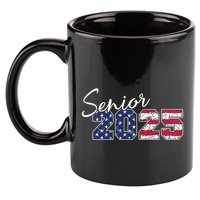 Senior 2025 American Flag Usa Graduation Class Of 2025 11oz C Handle Ceramic Mug