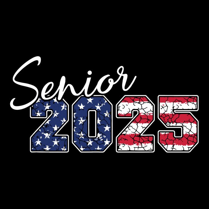 Senior 2025 American Flag Usa Graduation Class Of 2025 16 in Basic Backpack