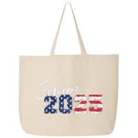 Senior 2025 American Flag Usa Graduation Class Of 2025 25L Jumbo Tote