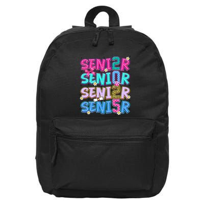 Senior 2025 Back To School Graduation 16 in Basic Backpack