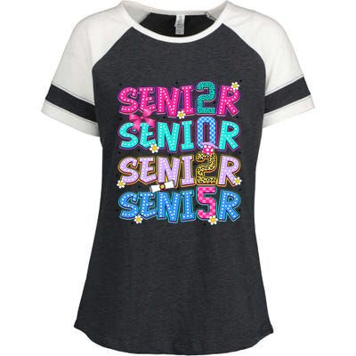 Senior 2025 Back To School Graduation Enza Ladies Jersey Colorblock Tee