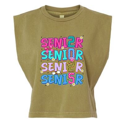 Senior 2025 Back To School Graduation Garment-Dyed Women's Muscle Tee