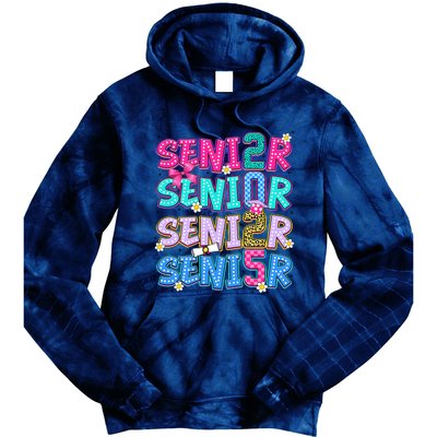 Senior 2025 Back To School Graduation Tie Dye Hoodie