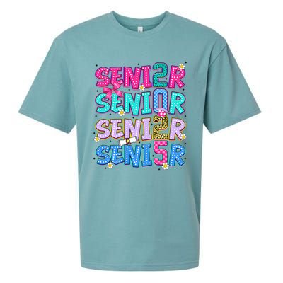 Senior 2025 Back To School Graduation Sueded Cloud Jersey T-Shirt