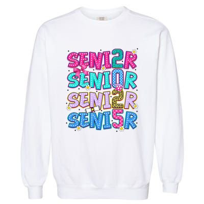 Senior 2025 Back To School Graduation Garment-Dyed Sweatshirt