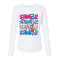 Senior 2025 Back To School Graduation Womens Cotton Relaxed Long Sleeve T-Shirt