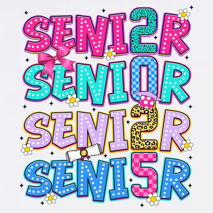 Senior 2025 Back To School Graduation Cooling Performance Crew T-Shirt