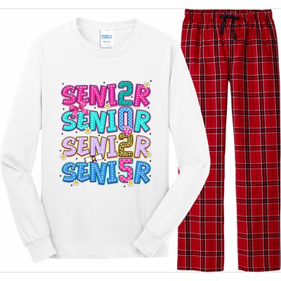 Senior 2025 Back To School Graduation Long Sleeve Pajama Set