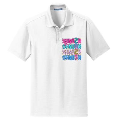 Senior 2025 Back To School Graduation Dry Zone Grid Polo