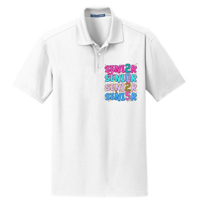 Senior 2025 Back To School Graduation Dry Zone Grid Polo