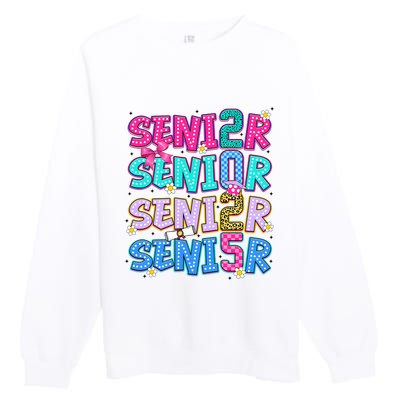 Senior 2025 Back To School Graduation Premium Crewneck Sweatshirt