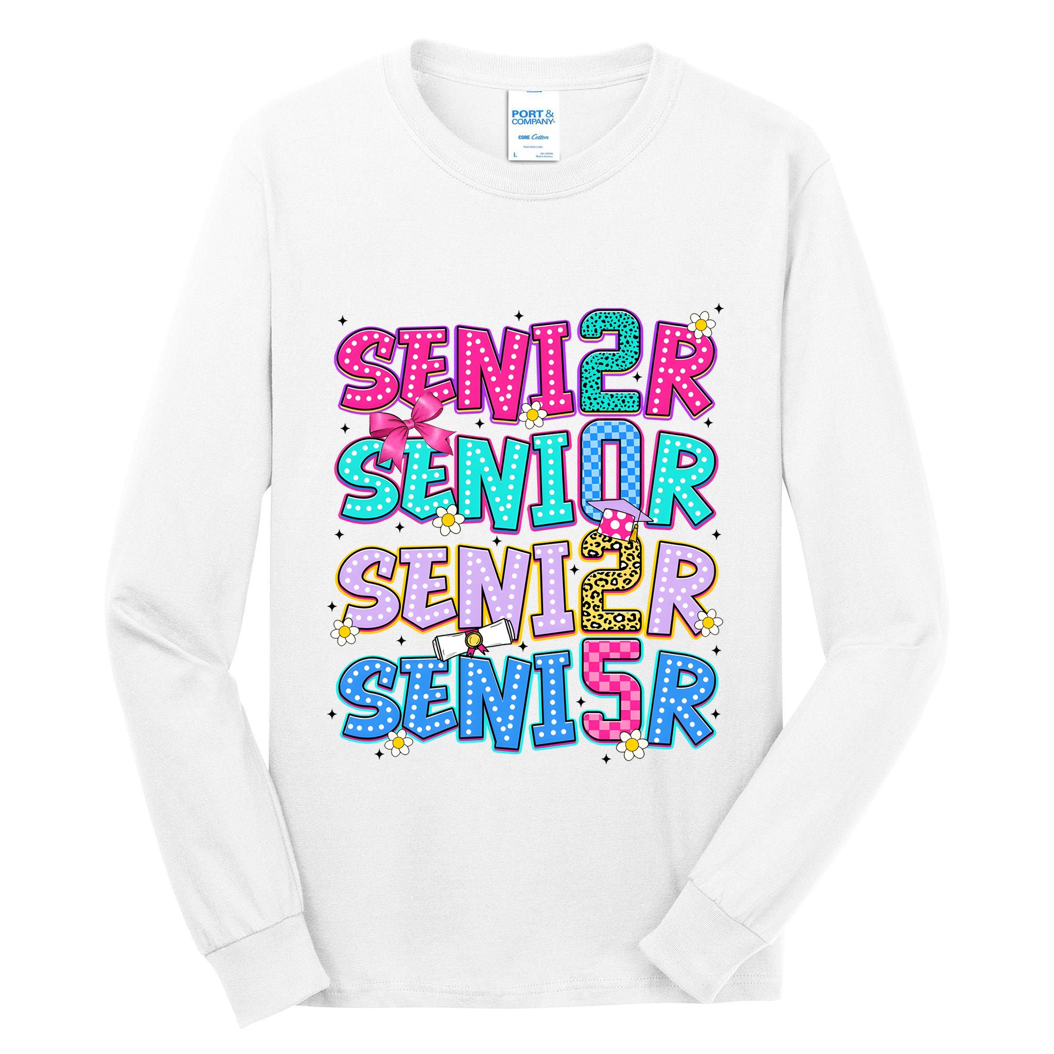 Senior 2025 Back To School Graduation Tall Long Sleeve T-Shirt