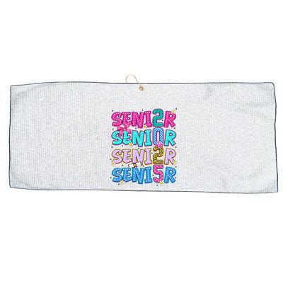 Senior 2025 Back To School Graduation Large Microfiber Waffle Golf Towel