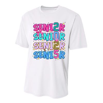 Senior 2025 Back To School Graduation Performance Sprint T-Shirt