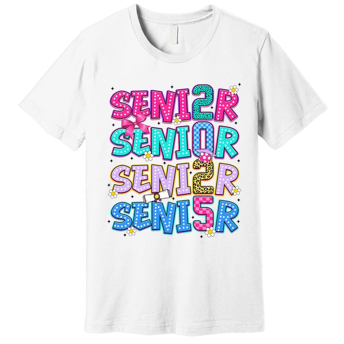 Senior 2025 Back To School Graduation Premium T-Shirt