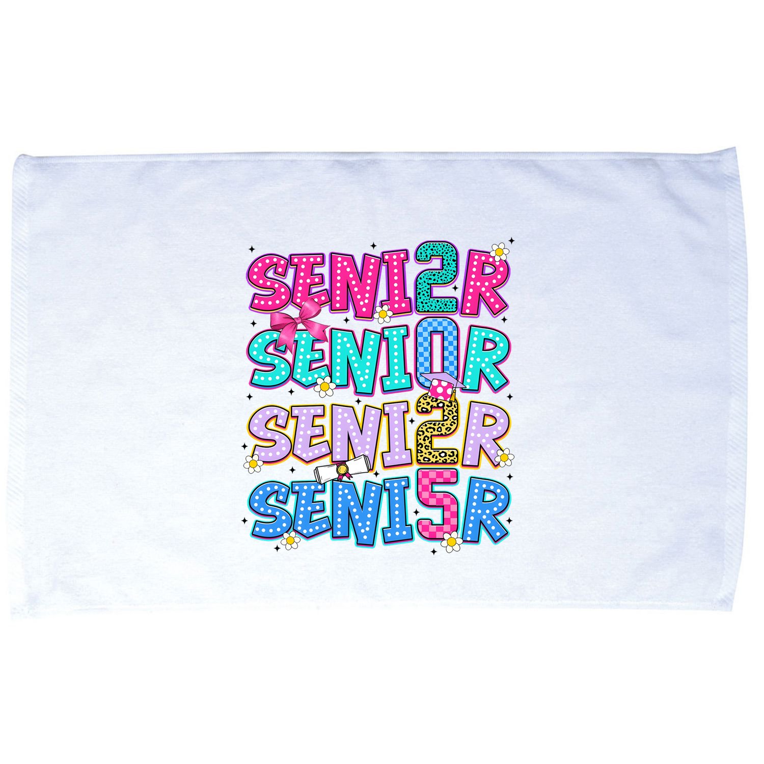 Senior 2025 Back To School Graduation Microfiber Hand Towel