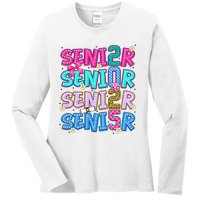 Senior 2025 Back To School Graduation Ladies Long Sleeve Shirt