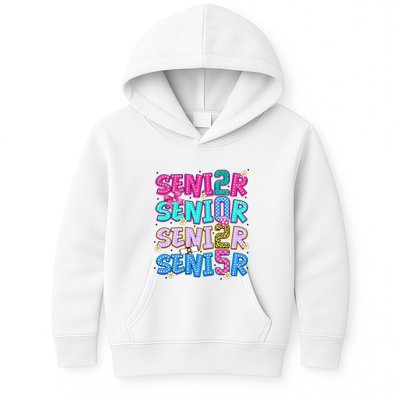 Senior 2025 Back To School Graduation Kids Hoodie