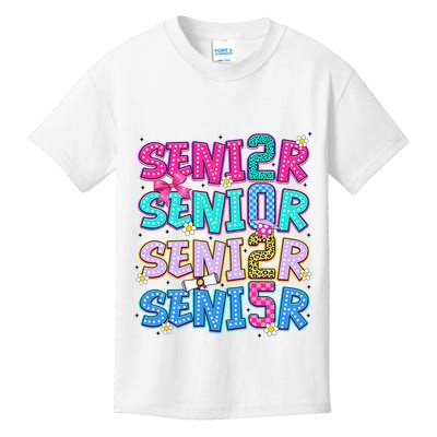 Senior 2025 Back To School Graduation Kids T-Shirt