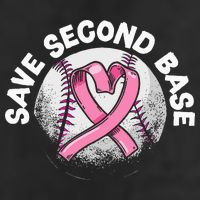 Save 2nd Base Baseball Player Breast Cancer Awareness Hat