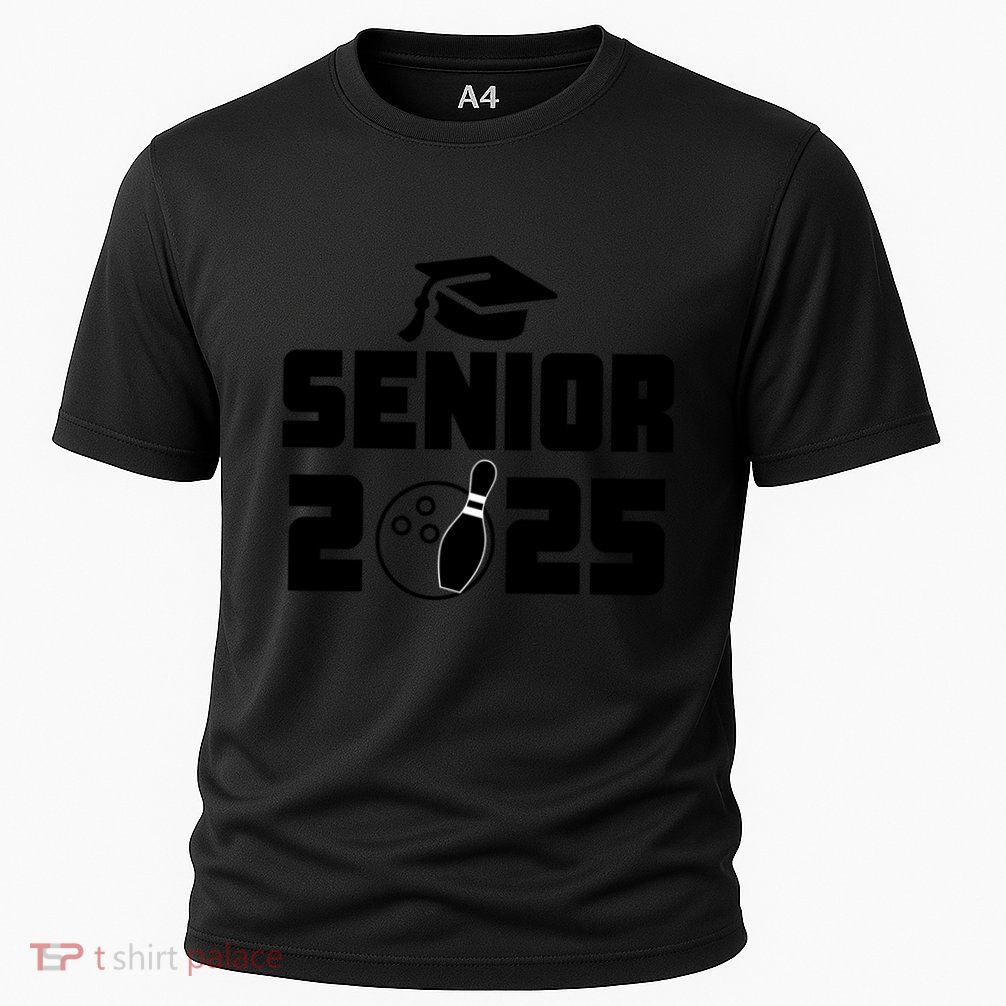 Senior 2025 Bowling Graduation Funny Class Of 2025 Retro Gift Performance Shirt