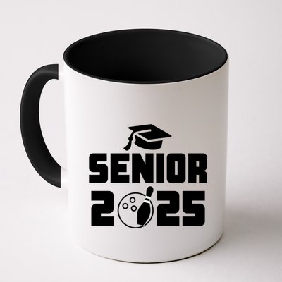 Senior 2025 Bowling Graduation Funny Class Of 2025 Retro Gift Mug