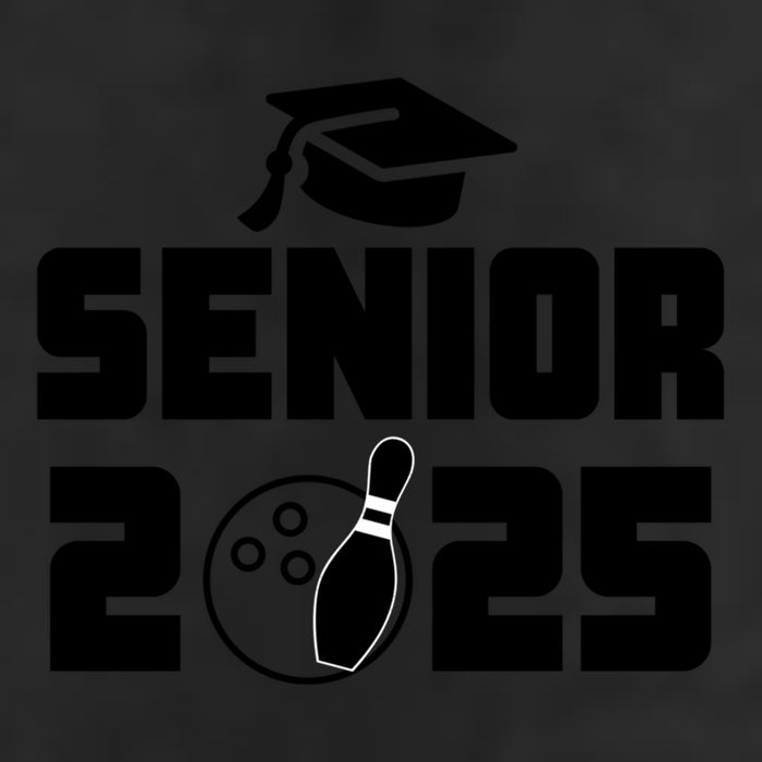 Senior 2025 Bowling Graduation Funny Class Of 2025 Retro Gift Golf Towel
