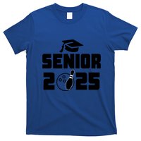 Senior 2025 Bowling Graduation Funny Class Of 2025 Retro Gift T-Shirt