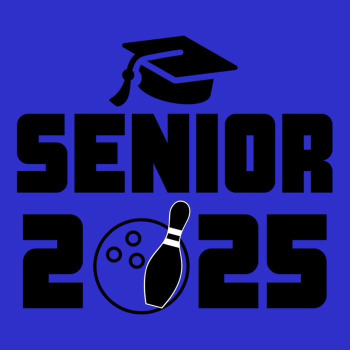 Senior 2025 Bowling Graduation Funny Class Of 2025 Retro Gift 16 in Basic Backpack