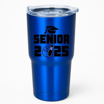 Senior 2025 Bowling Graduation Funny Class Of 2025 Retro Gift Tumbler