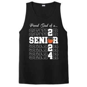 Senior 2024 Basketball Dad Gift Class Of 2024 Proud Dad Gift PosiCharge Competitor Tank