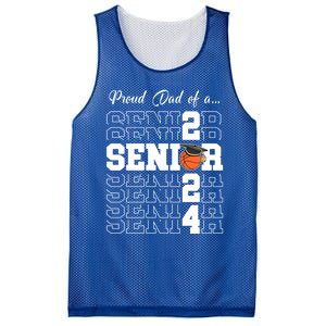 Senior 2024 Basketball Dad Gift Class Of 2024 Proud Dad Gift Mesh Reversible Basketball Jersey Tank