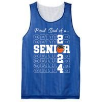 Senior 2024 Basketball Dad Gift Class Of 2024 Proud Dad Gift Mesh Reversible Basketball Jersey Tank