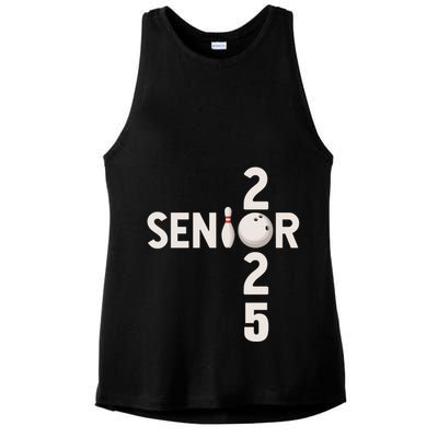 Senior 2025 Bowling Player Graduating Class Of 2025 Gift Ladies PosiCharge Tri-Blend Wicking Tank