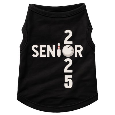 Senior 2025 Bowling Player Graduating Class Of 2025 Gift Doggie Tank