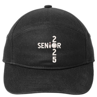 Senior 2025 Bowling Player Graduating Class Of 2025 Gift 7-Panel Snapback Hat