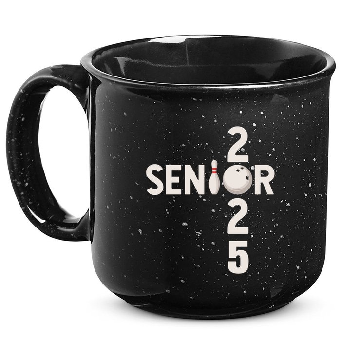 Senior 2025 Bowling Player Graduating Class Of 2025 Gift 15oz Campfire Ceramic Mug