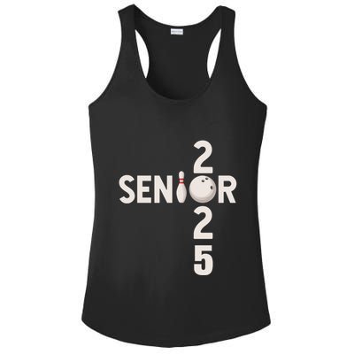 Senior 2025 Bowling Player Graduating Class Of 2025 Gift Ladies PosiCharge Competitor Racerback Tank