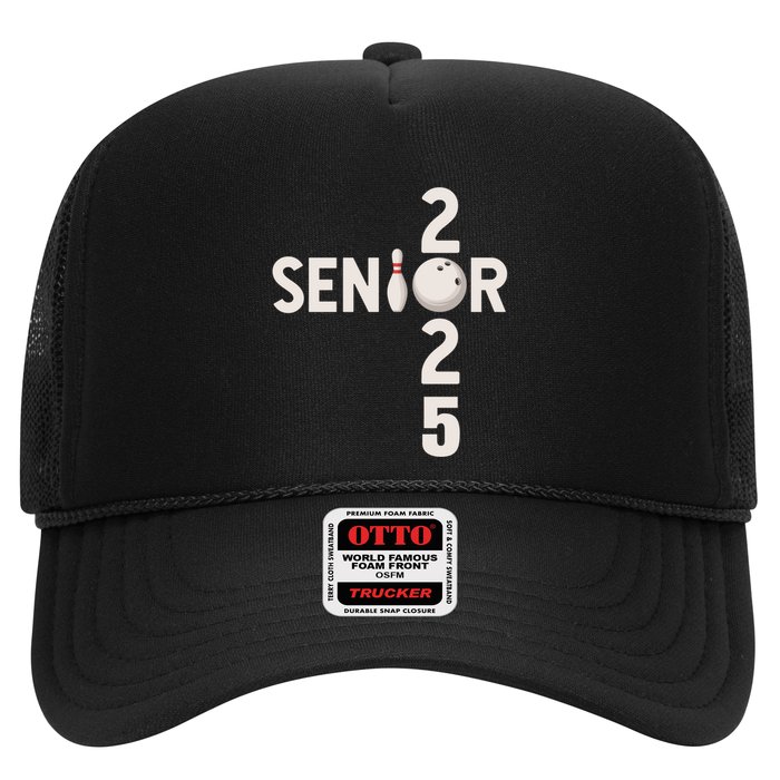 Senior 2025 Bowling Player Graduating Class Of 2025 Gift Trucker Hat