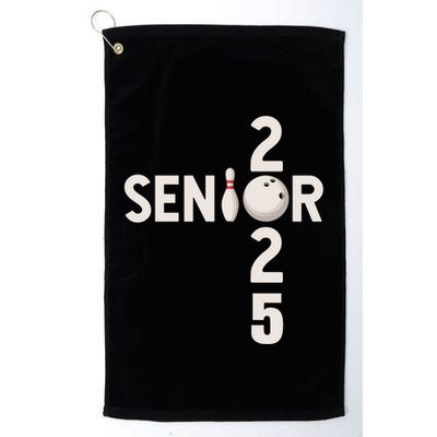 Senior 2025 Bowling Player Graduating Class Of 2025 Gift Golf Towel