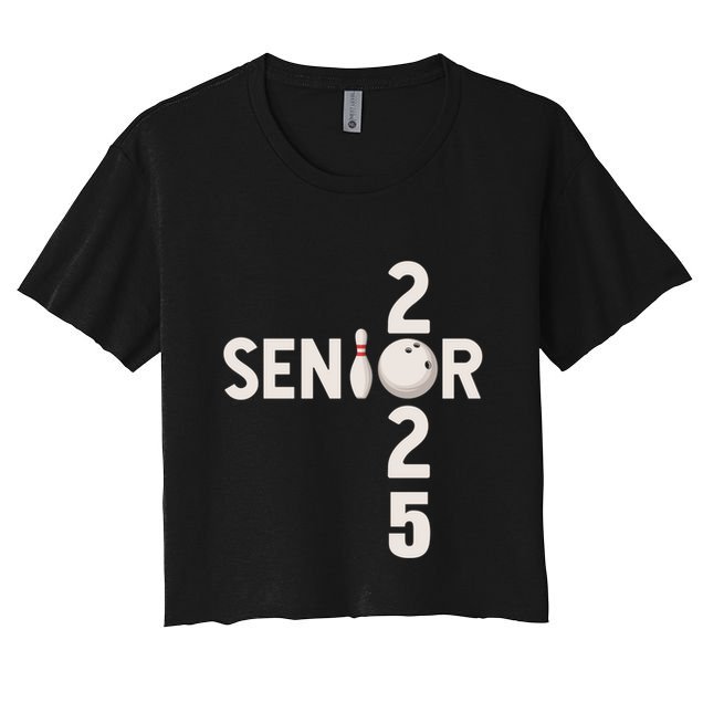 Senior 2025 Bowling Player Graduating Class Of 2025 Gift Crop Top