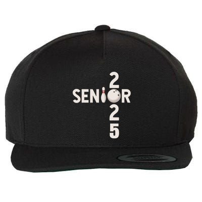 Senior 2025 Bowling Player Graduating Class Of 2025 Gift Wool Snapback Cap