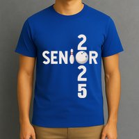 Senior 2025 Bowling Player Graduating Class Of 2025 Gift T-Shirt
