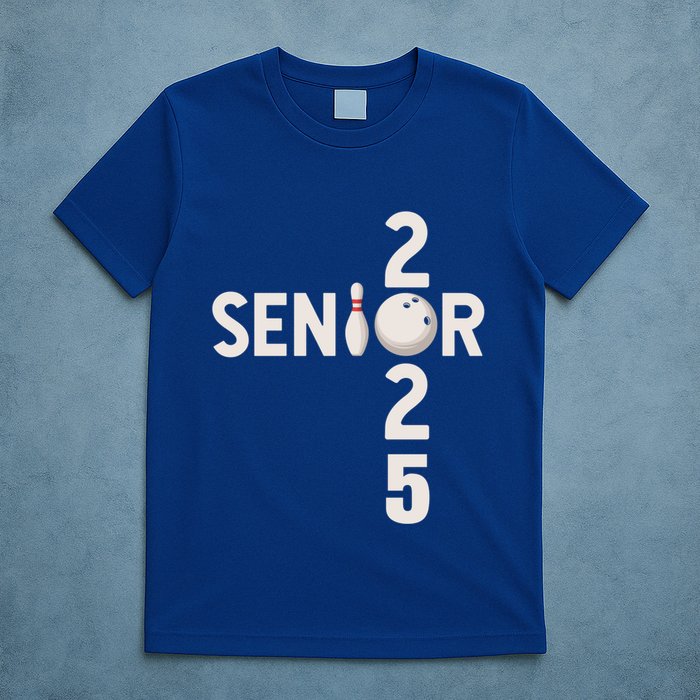 Senior 2025 Bowling Player Graduating Class Of 2025 Gift T-Shirt
