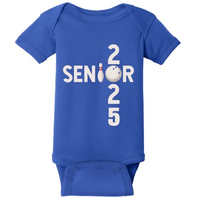 Senior 2025 Bowling Player Graduating Class Of 2025 Gift Baby Bodysuit