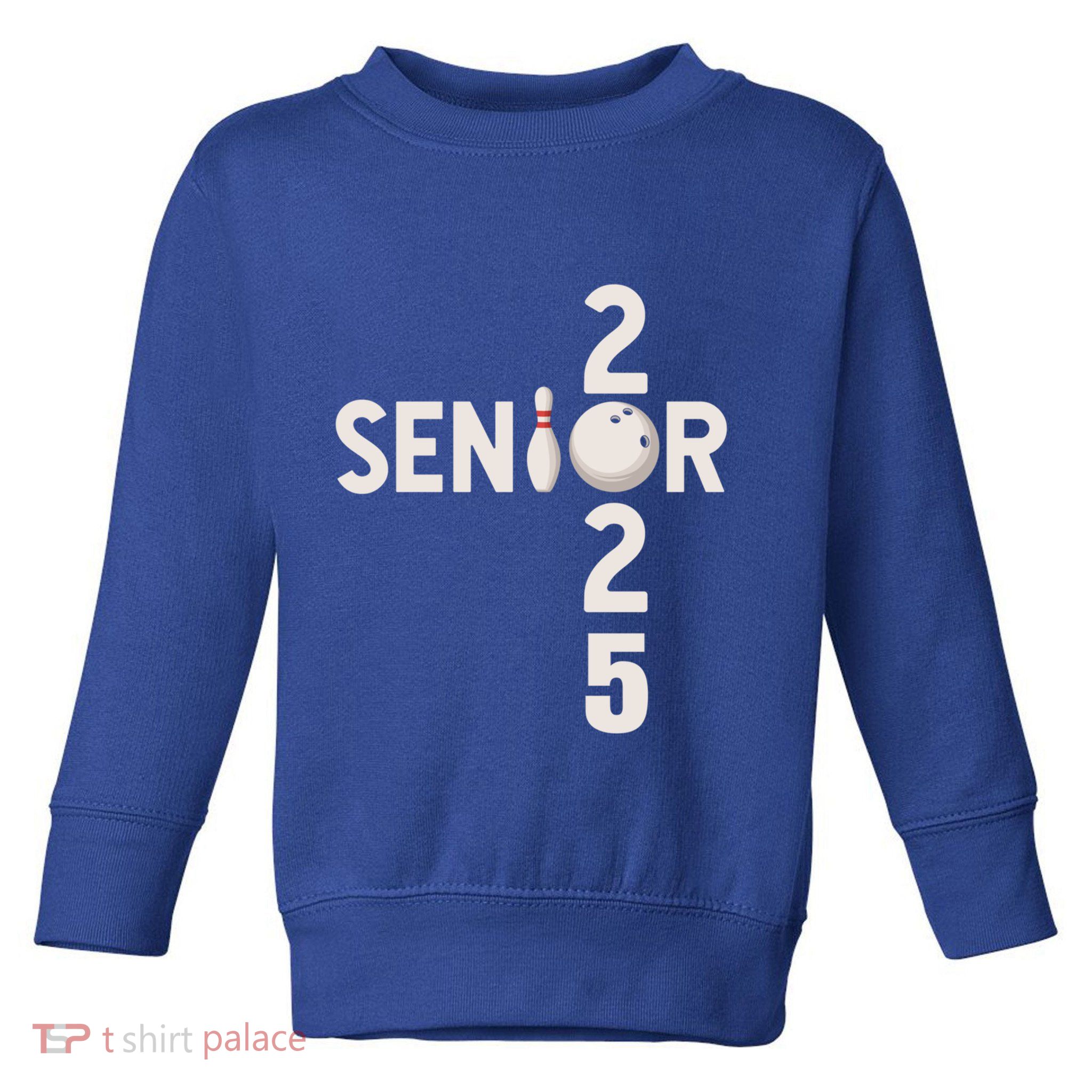 Senior 2025 Bowling Player Graduating Class Of 2025 Gift Toddler Sweatshirt