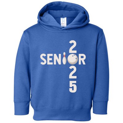 Senior 2025 Bowling Player Graduating Class Of 2025 Gift Toddler Hoodie